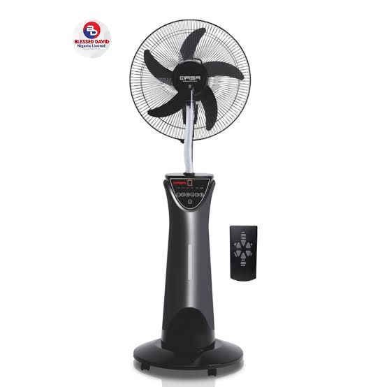 QASA RECHARGEBLE FAN WITH WATER 16INCH QRF7116R MIST ASS